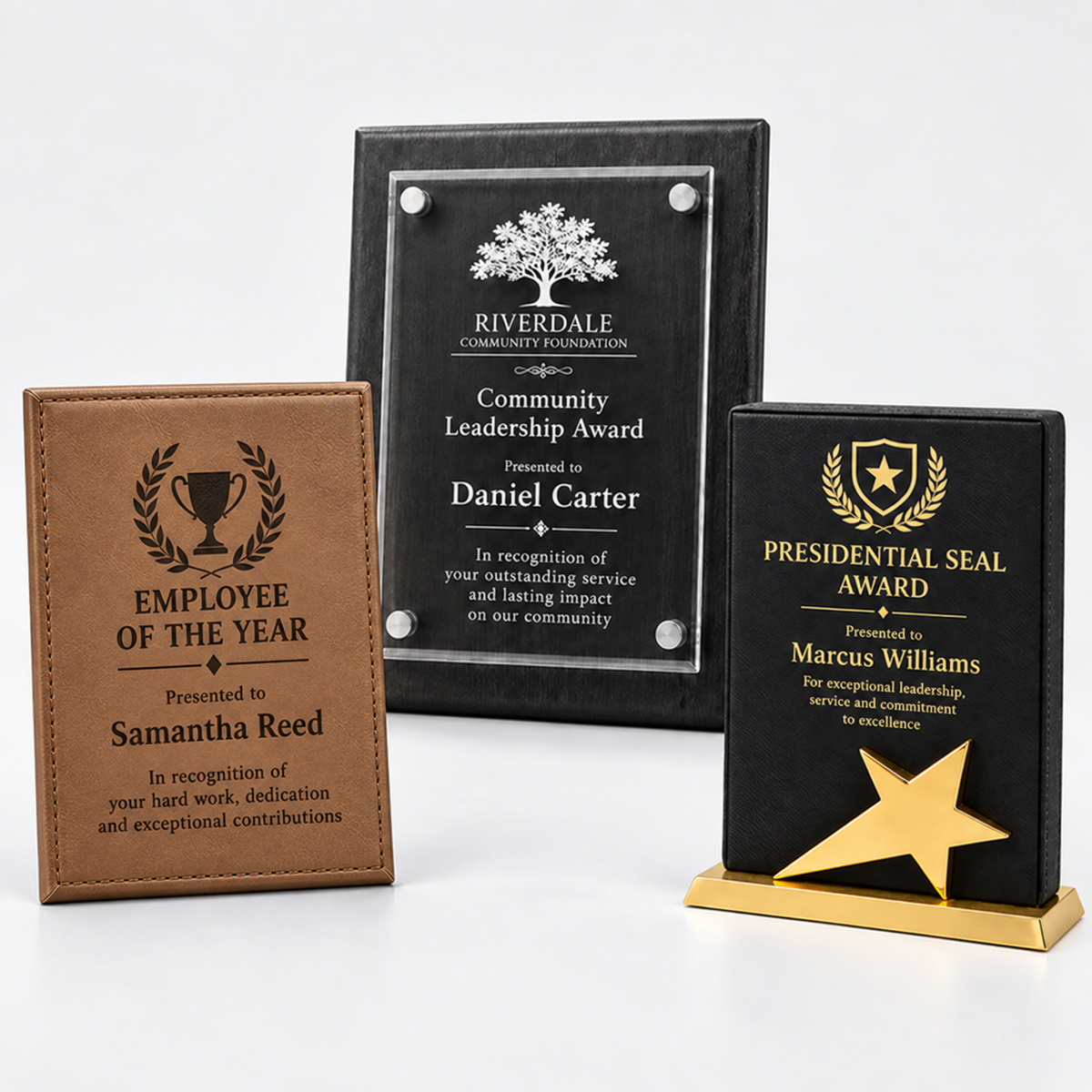 Leatherette Plaques
