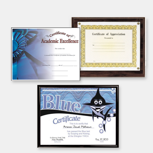 Certificates
