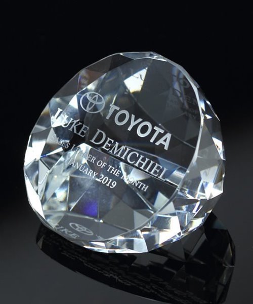 Crystal Round Paperweight