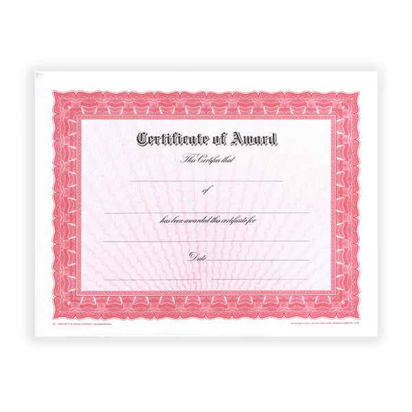 Certificate Paper