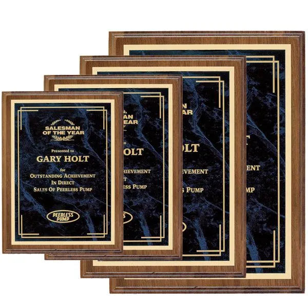 Executive Walnut Plaque with Plate