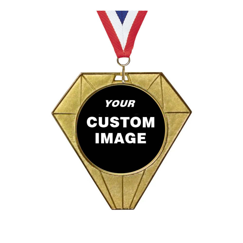Exclusive Jewel Medal With Round Insert
