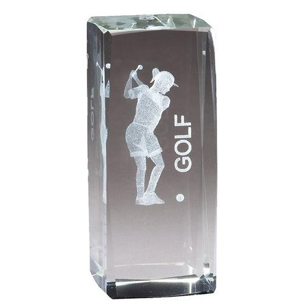 3D Laser Crystal Sports Award