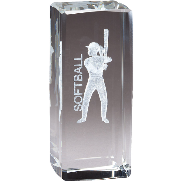 3D Laser Crystal Sports Award