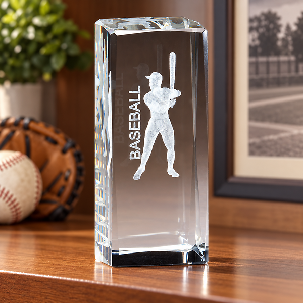 3D Laser Crystal Sports Award