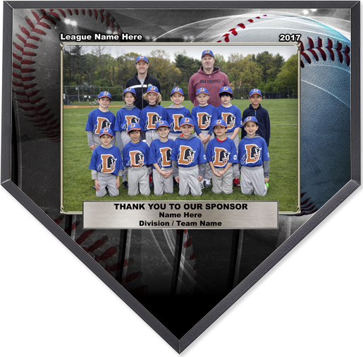 Home Plate Full Color Plaque
