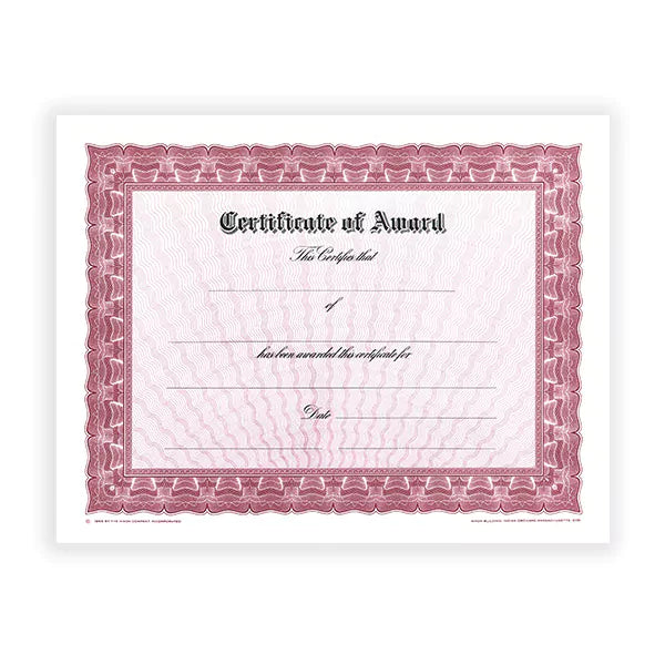 Certificate Paper