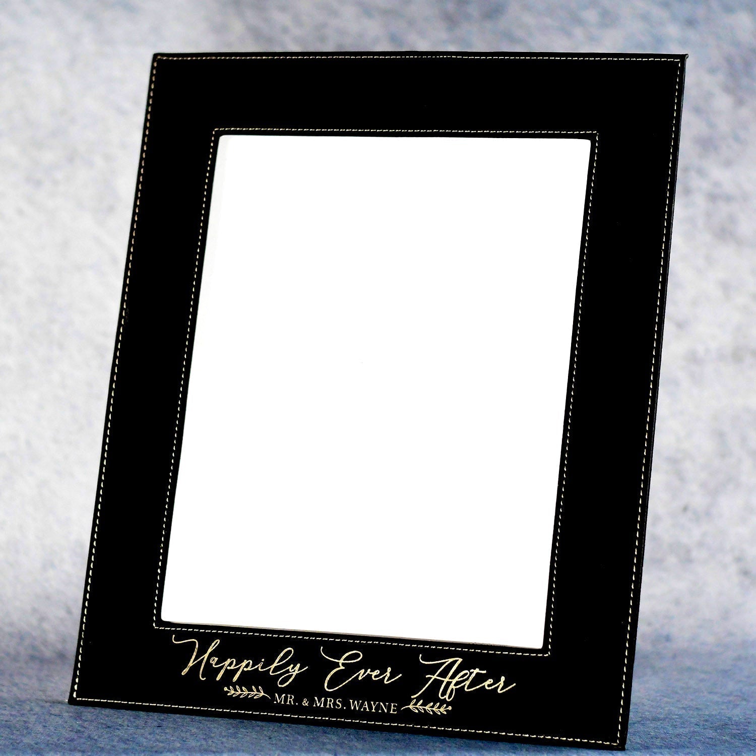 Leatherette Black Picture Frame