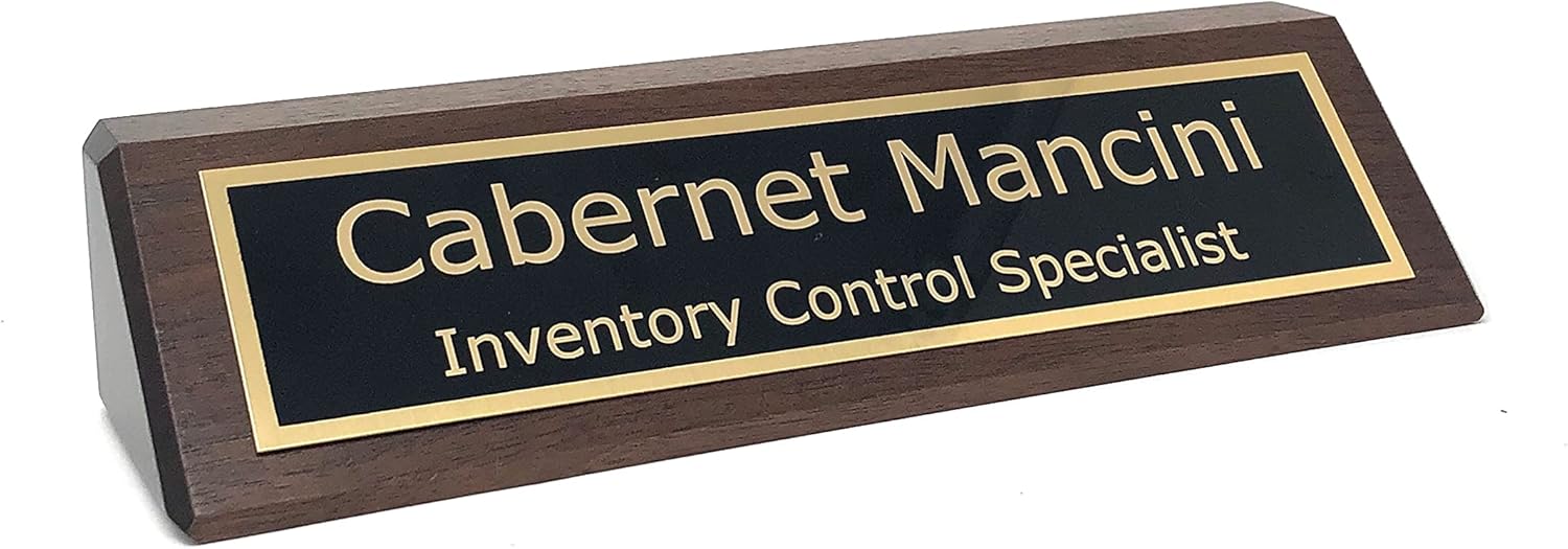 Walnut Desk Plate