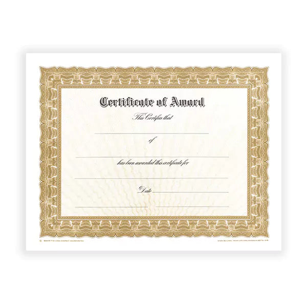 Certificate Paper