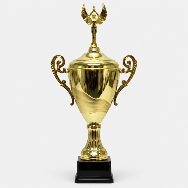 Two-tone Loving Cup w/figure