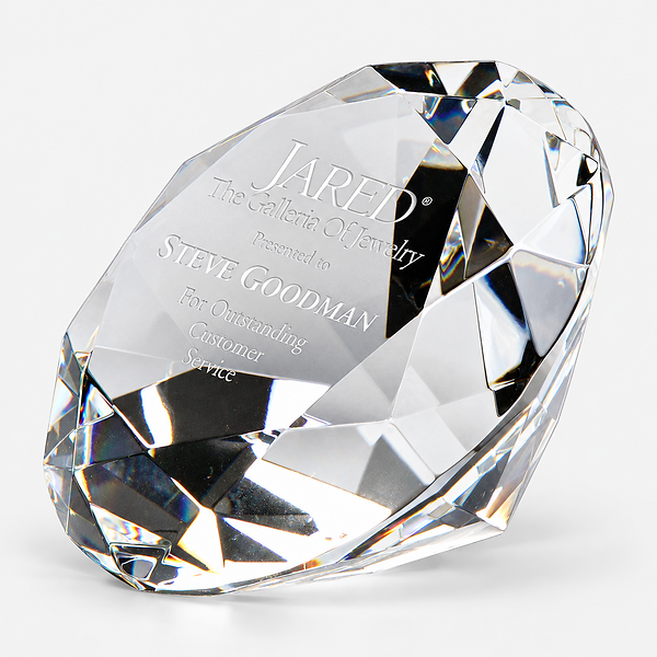 Crystal Diamond Heart Desk Accessory