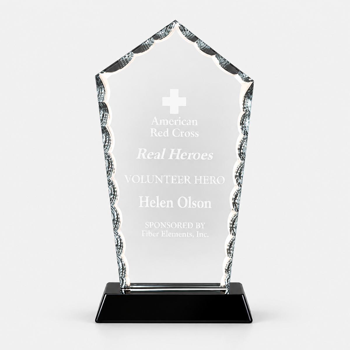 Diamond Facet Glass Award