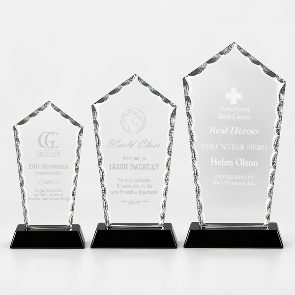Diamond Facet Glass Award