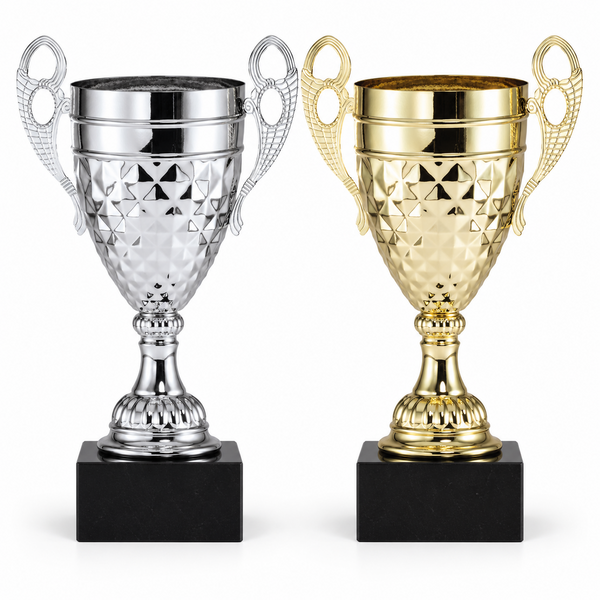 Diamond Metal Cup On Marble Base