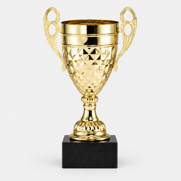 Diamond Metal Cup On Marble Base