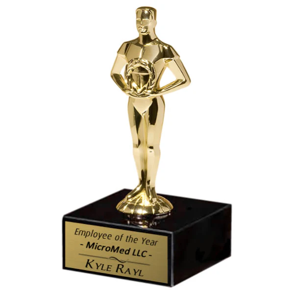 Achiever Trophy - Gold Figure On Marble Base