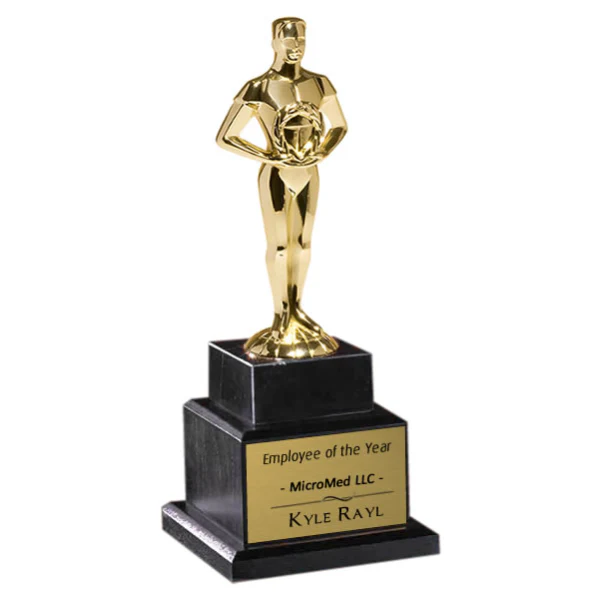Achiever Trophy - Gold Figure On Marble Base