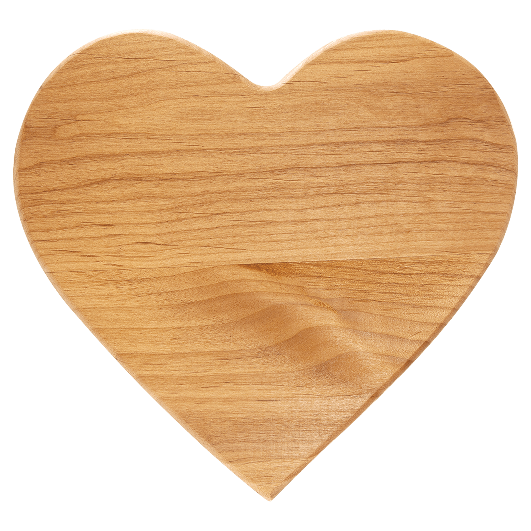 Genuine Red Alder Heart Plaque