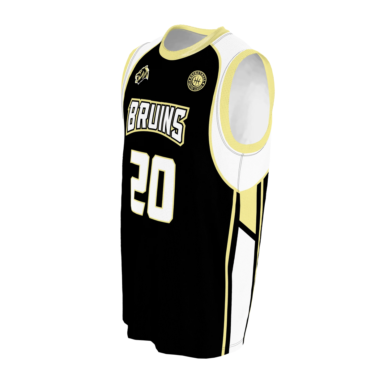 Custom Sublimated Men's & Youth Round-Neck Basketball Jersey — BBJ04 supplier view 2