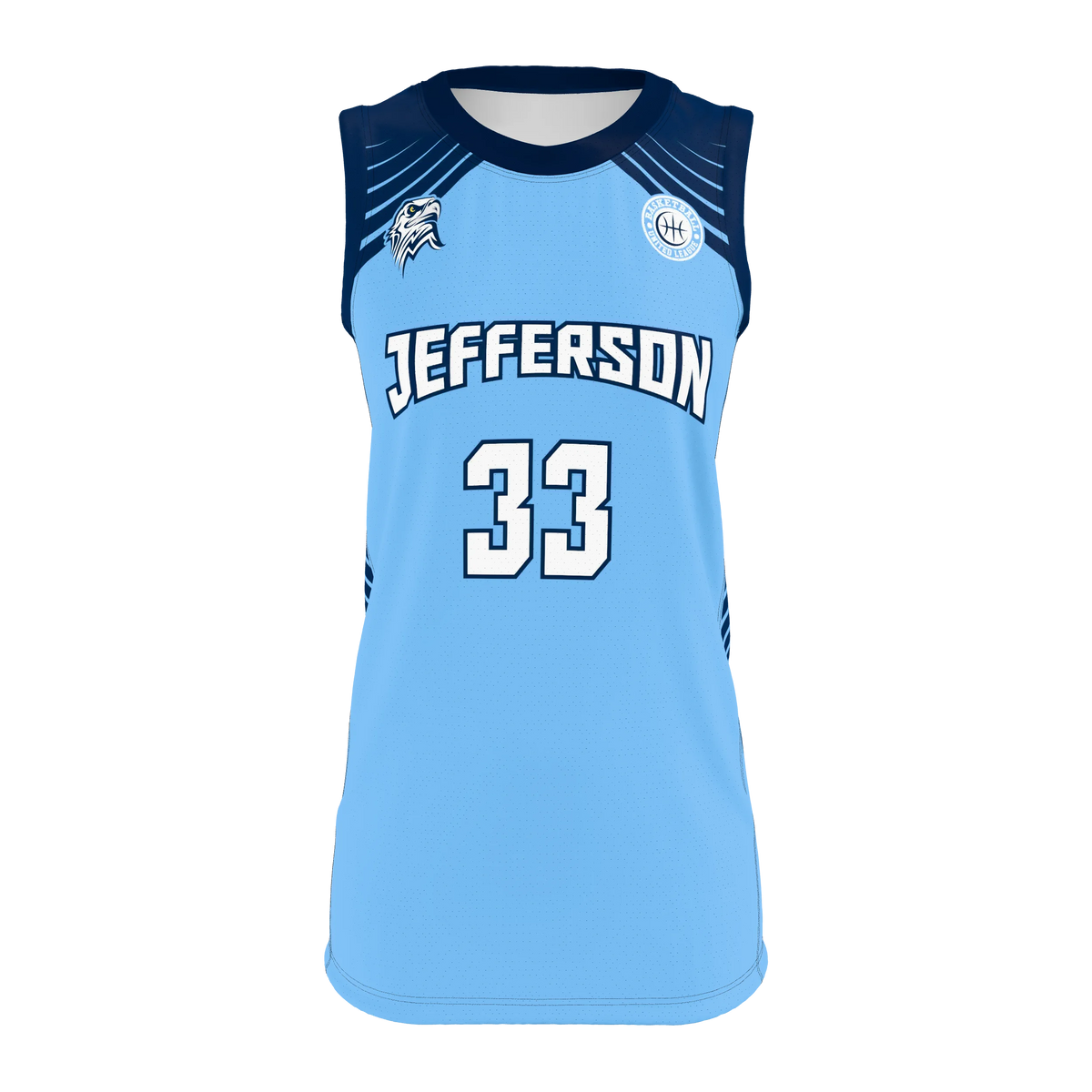 Custom Sublimated Women's & Girls' Round-Neck Basketball Jersey — BBJ06 supplier view 1