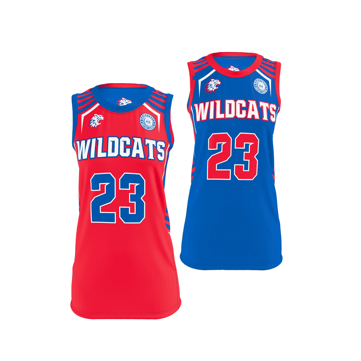 Custom Sublimated Women's & Girls' Reversible Round-Neck Basketball Jersey — BBJ06R supplier view 1