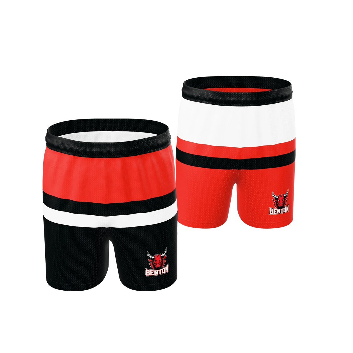 Custom Sublimated Men's & Youth Reversible Basketball Shorts — BBS01R~5 supplier view 1