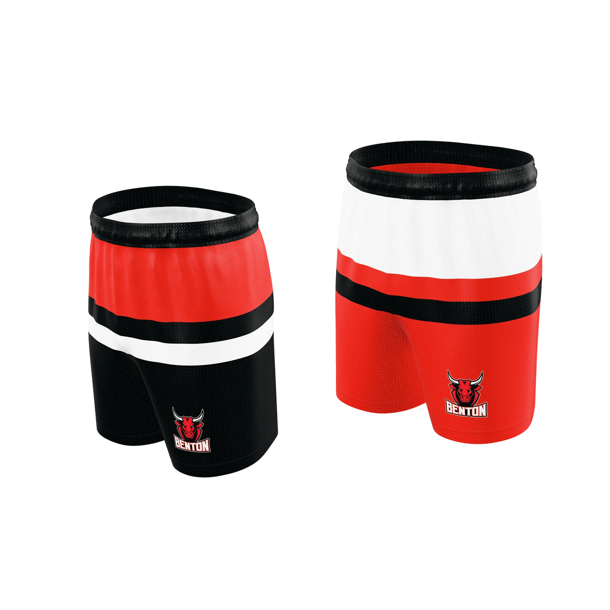 Custom Sublimated Men's & Youth Reversible Basketball Shorts — BBS01R~5 supplier view 2