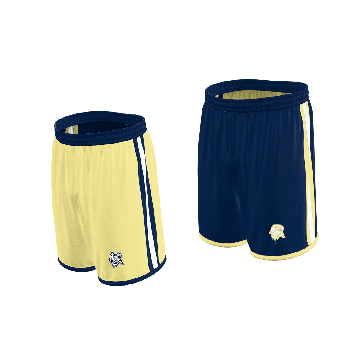 Custom Sublimated Men's & Youth Reversible Basketball Shorts — BBS01R~7 supplier view 2