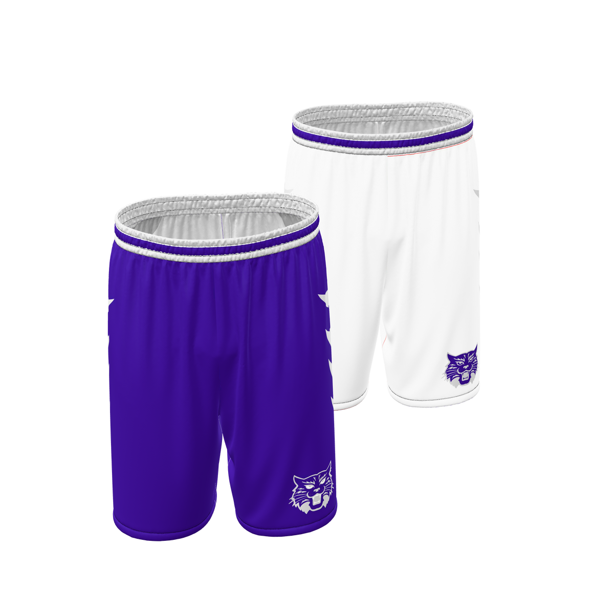 Custom Sublimated Men's & Youth Reversible Basketball Shorts — BBS01R~9 supplier view 1