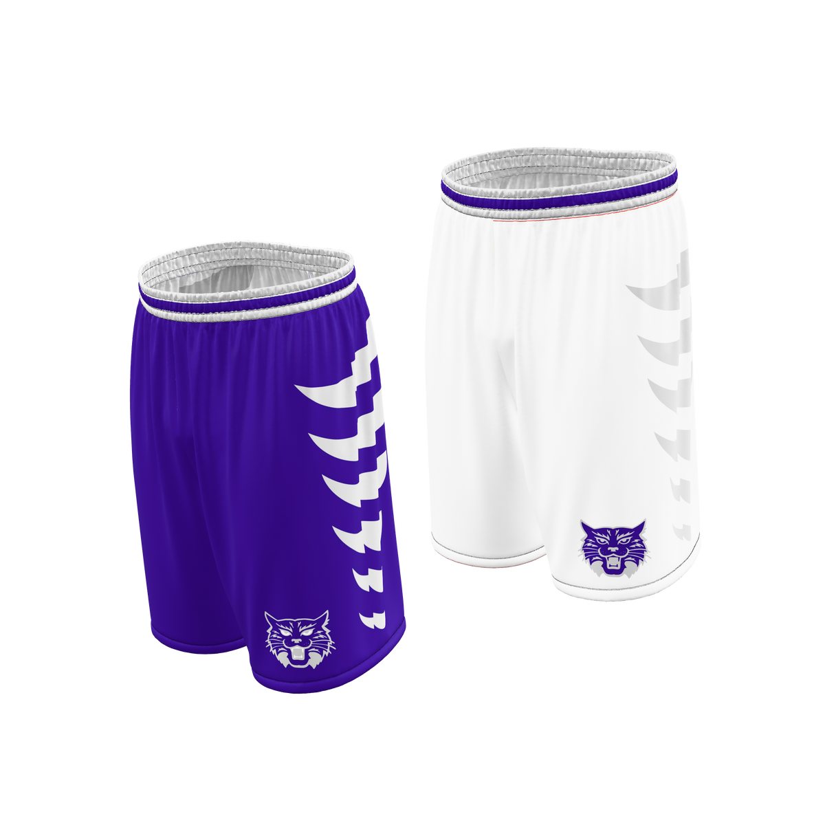 Custom Sublimated Men's & Youth Reversible Basketball Shorts — BBS01R~9 supplier view 2