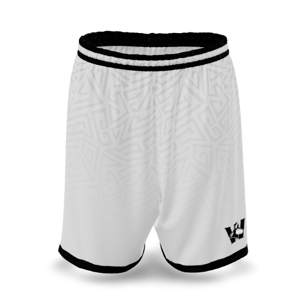 Custom Sublimated Women's & Girls' Basketball Shorts — BBS02~7 supplier view 1
