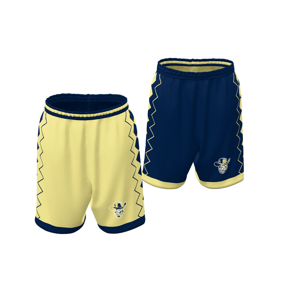 Custom Sublimated Women's & Girls' Reversible Basketball Shorts — BBS02R~7 supplier view 1