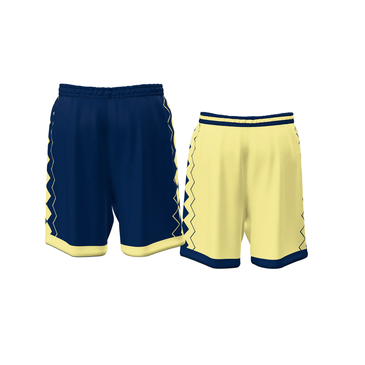 Custom Sublimated Women's & Girls' Reversible Basketball Shorts — BBS02R~7 supplier view 4