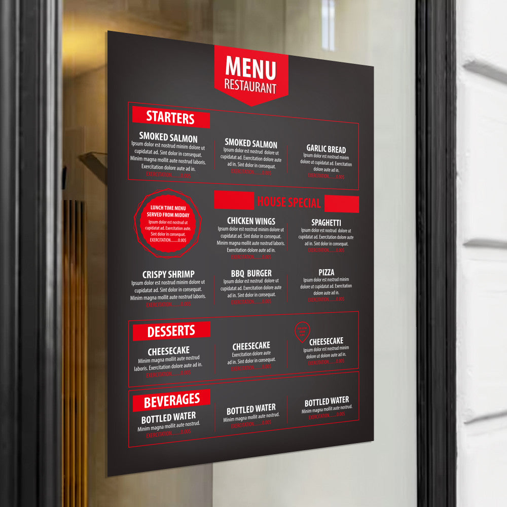 Adhesive Vinyl Signs