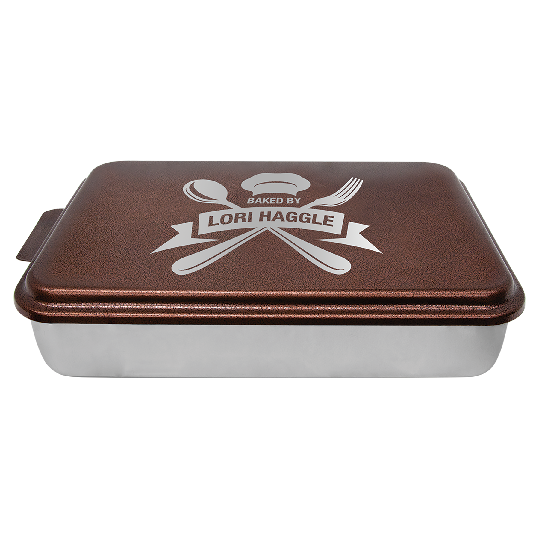 Aluminum Cake Pan with Powder-Coated Lid