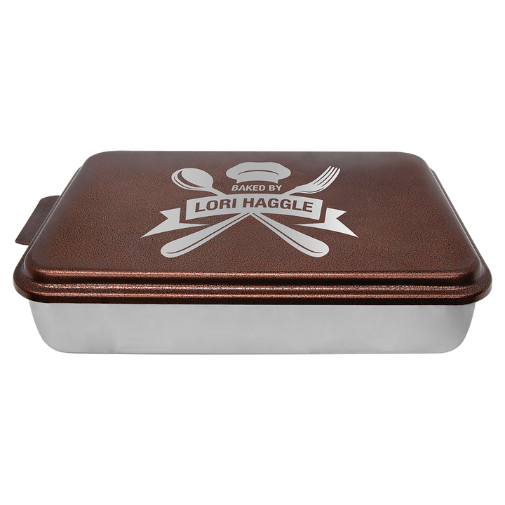 Aluminum Cake Pan with Powder-Coated Lid