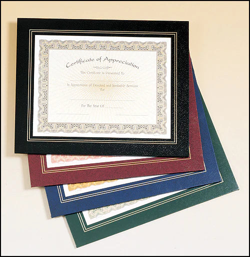 Leatherette Certificate Holder