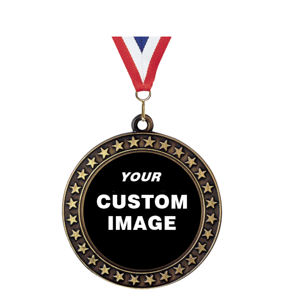 Star Border Insert Medal