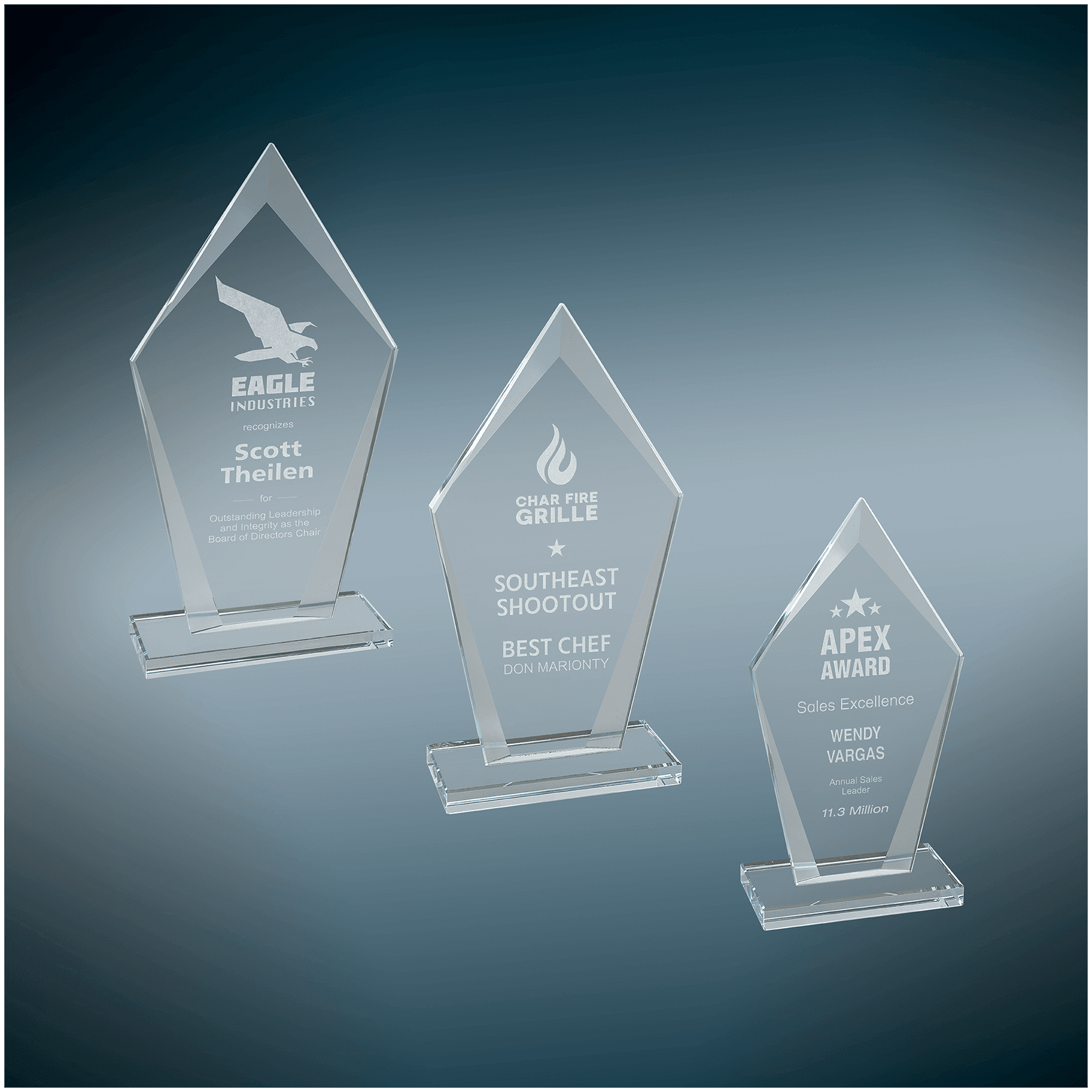 Premier Clear Glass Diamond Award