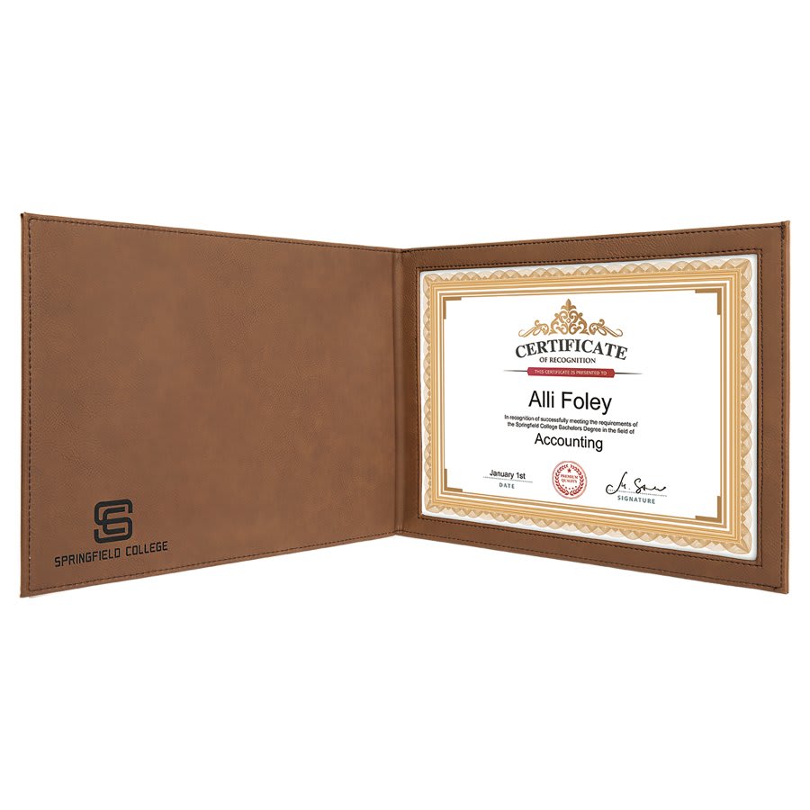 Leatherette Certificate Cover