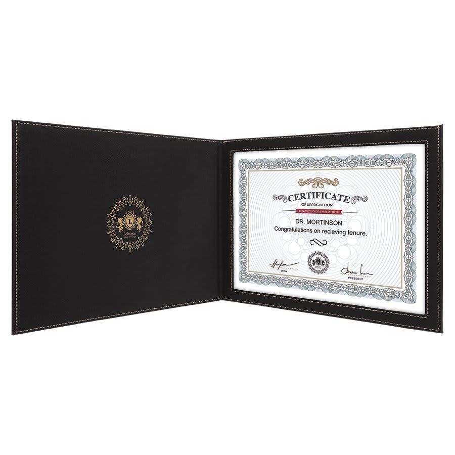 Leatherette Certificate Cover