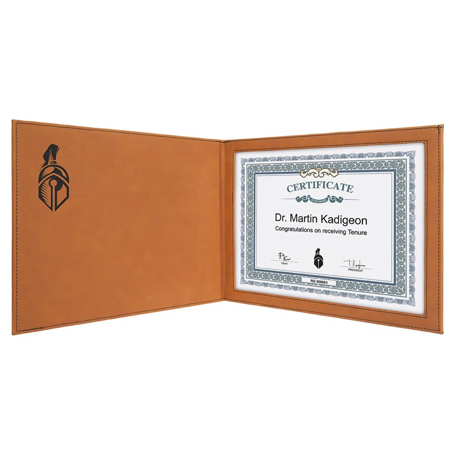 Leatherette Certificate Cover