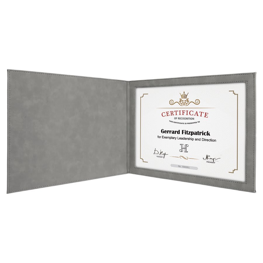 Leatherette Certificate Cover