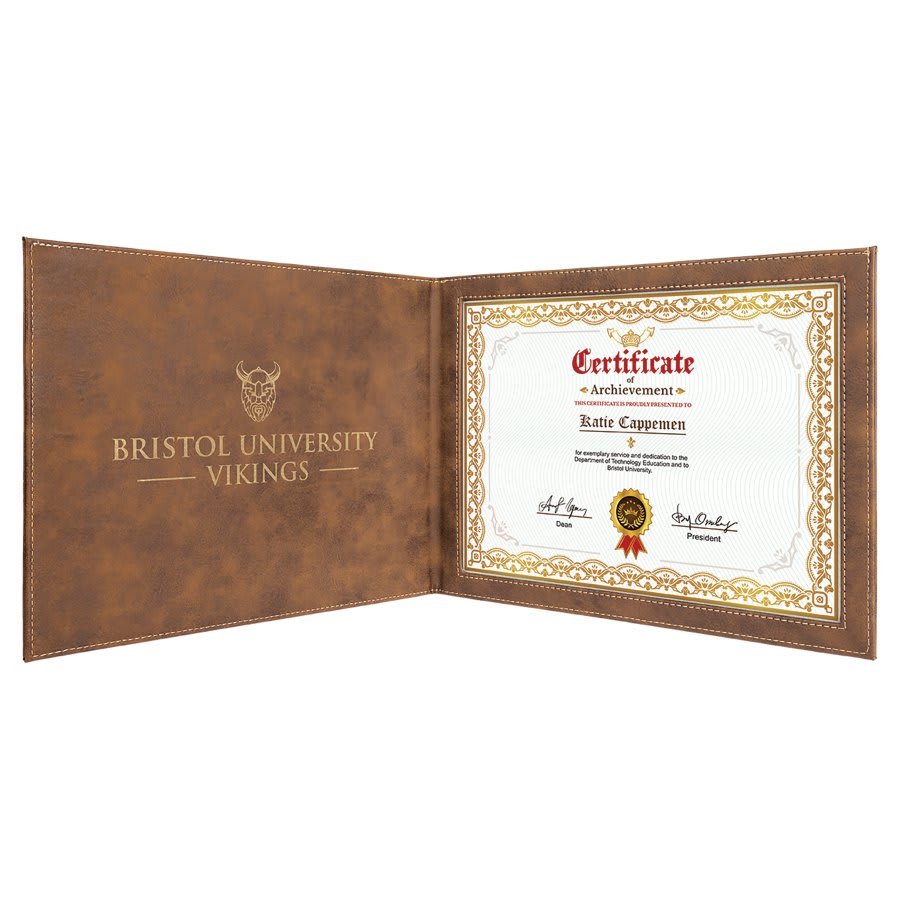 Leatherette Certificate Cover