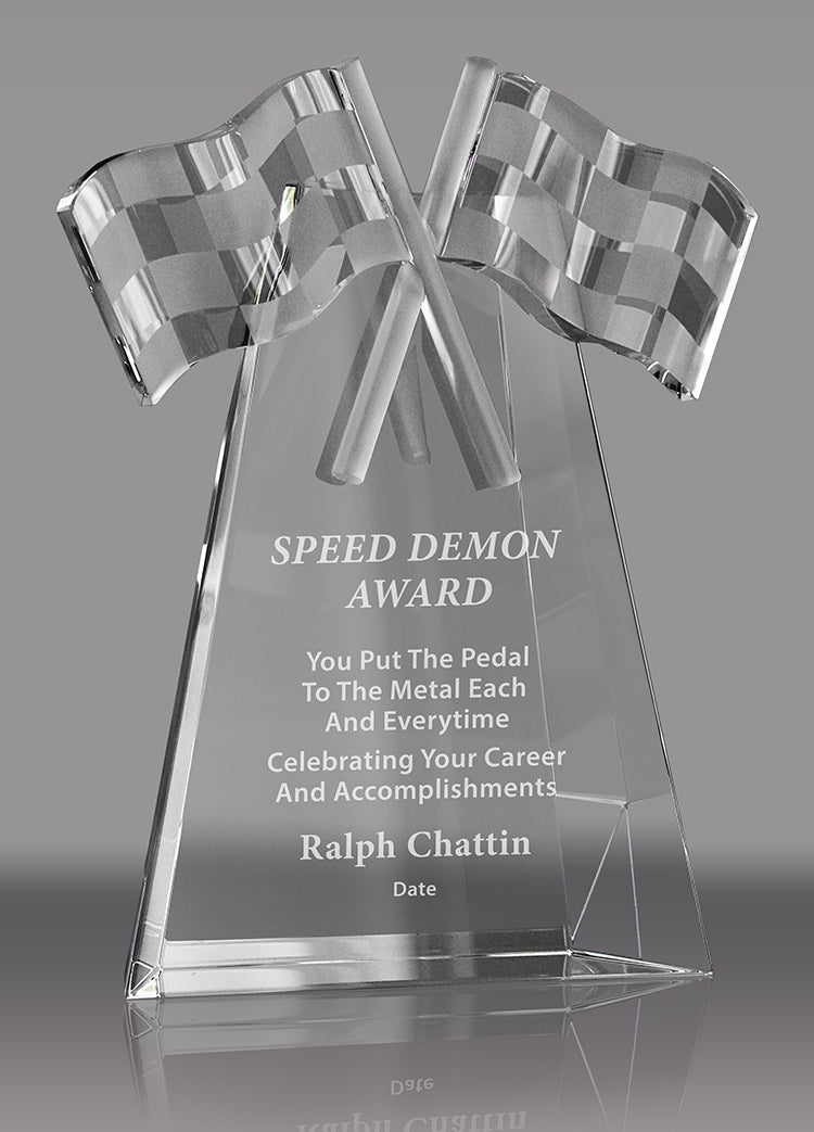 Crystal Racing Flags Award