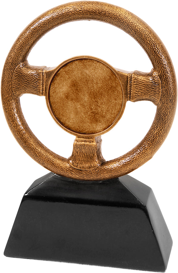 Antique Gold Steering Wheel Resin with 2" Insert Holder