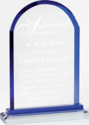 Colorful Dome Trim Glass Award