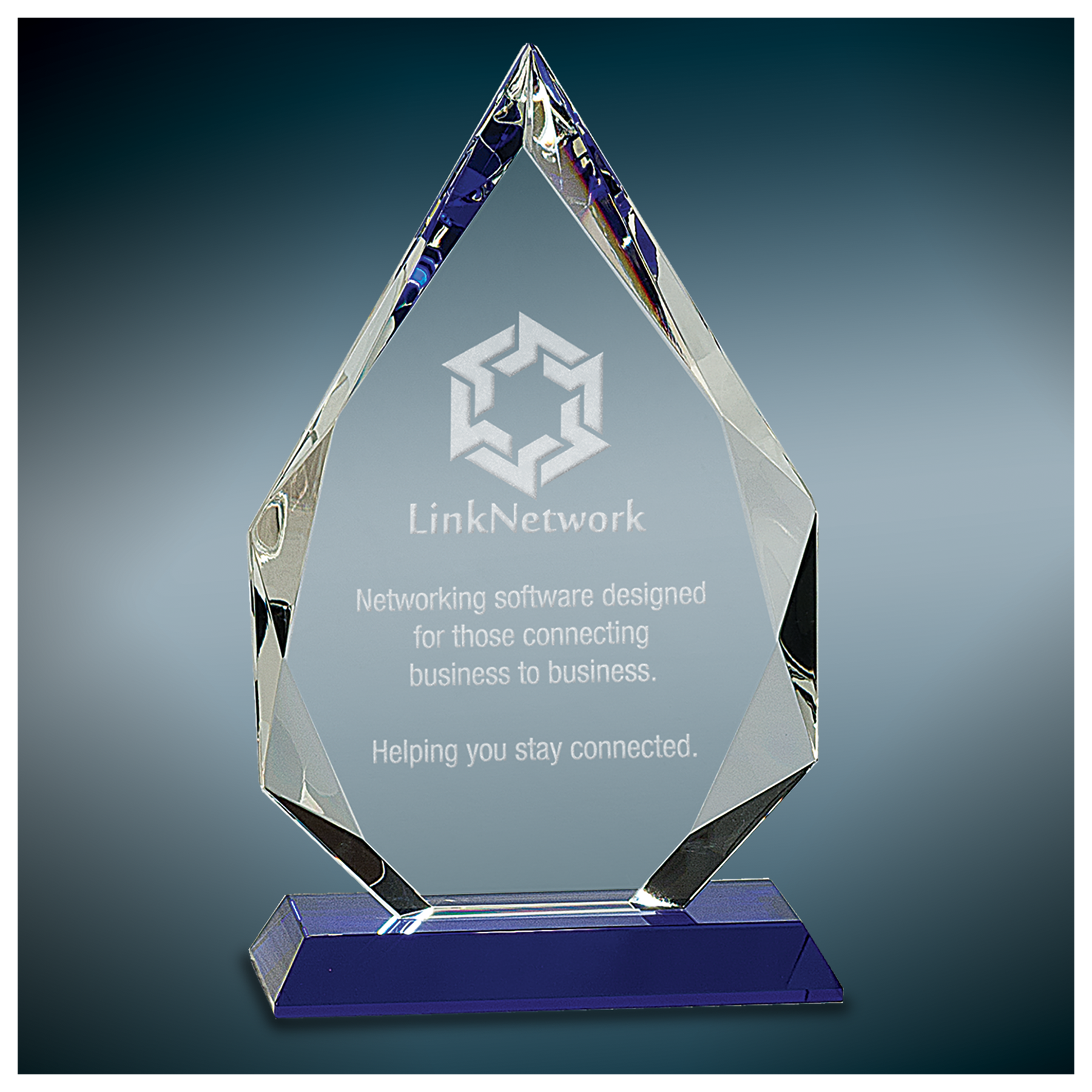 Diamond Crystal Award with Colored Base