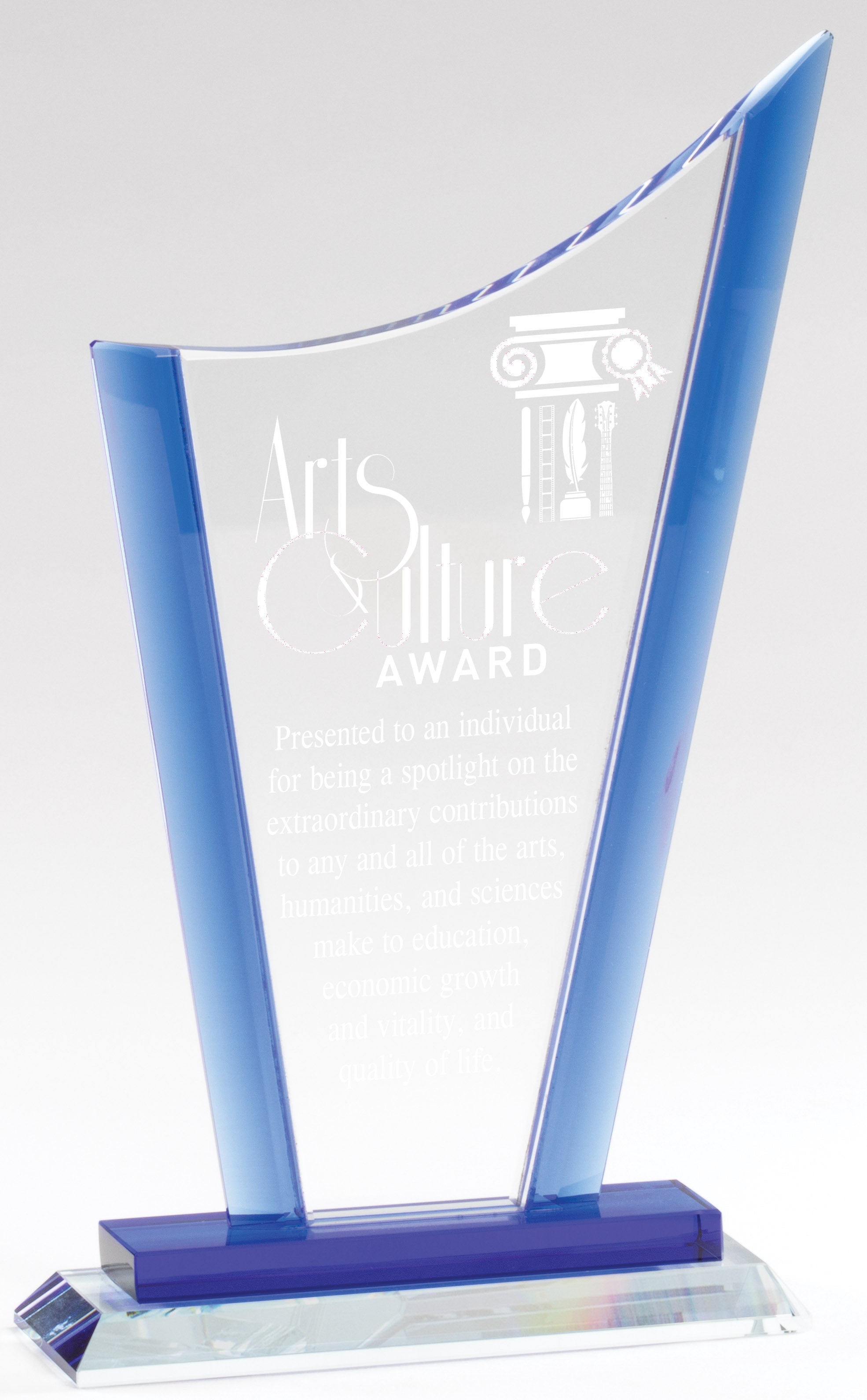 Smoked Edge Crystal Award